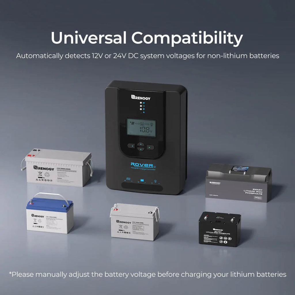Renogy Rover Li 20/30/40A MPPT Solar Charge Controller