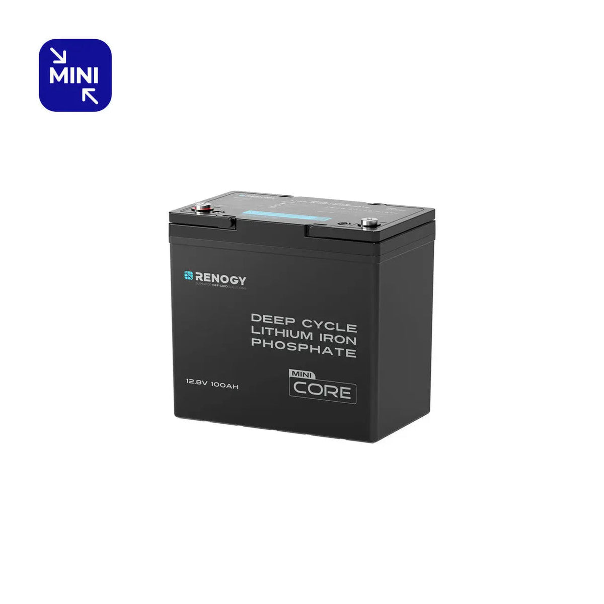 Renogy Mini 12.8V 100Ah LiFePO4 Lithium Battery