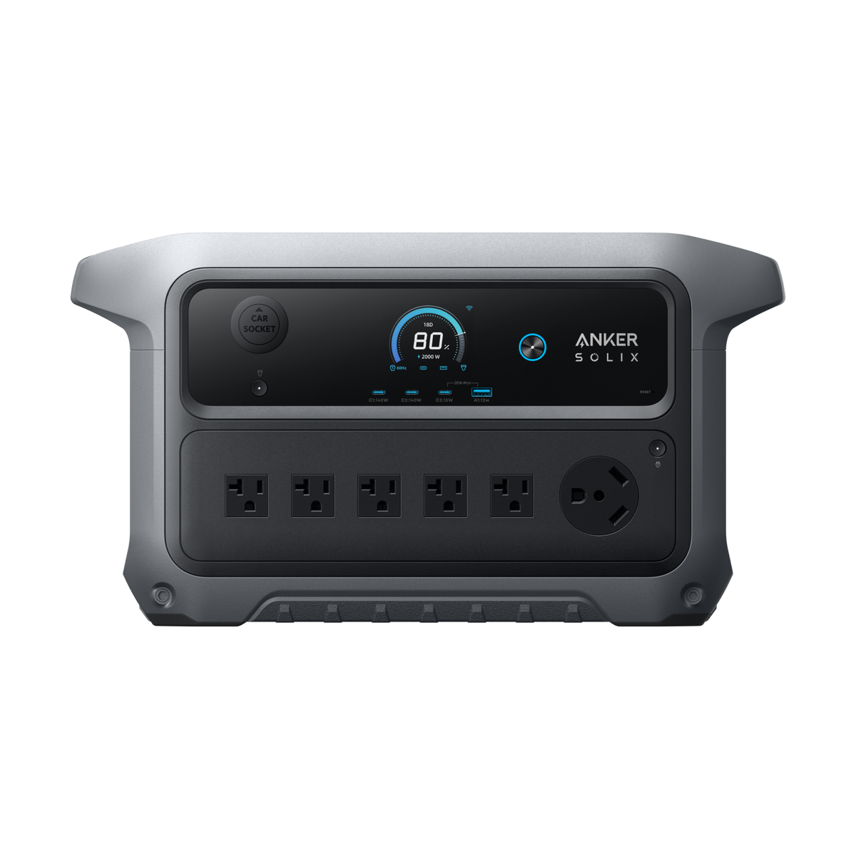 Anker SOLIX C2000 Gen 2 Portable Power Station - 2,048Wh - 2,400W