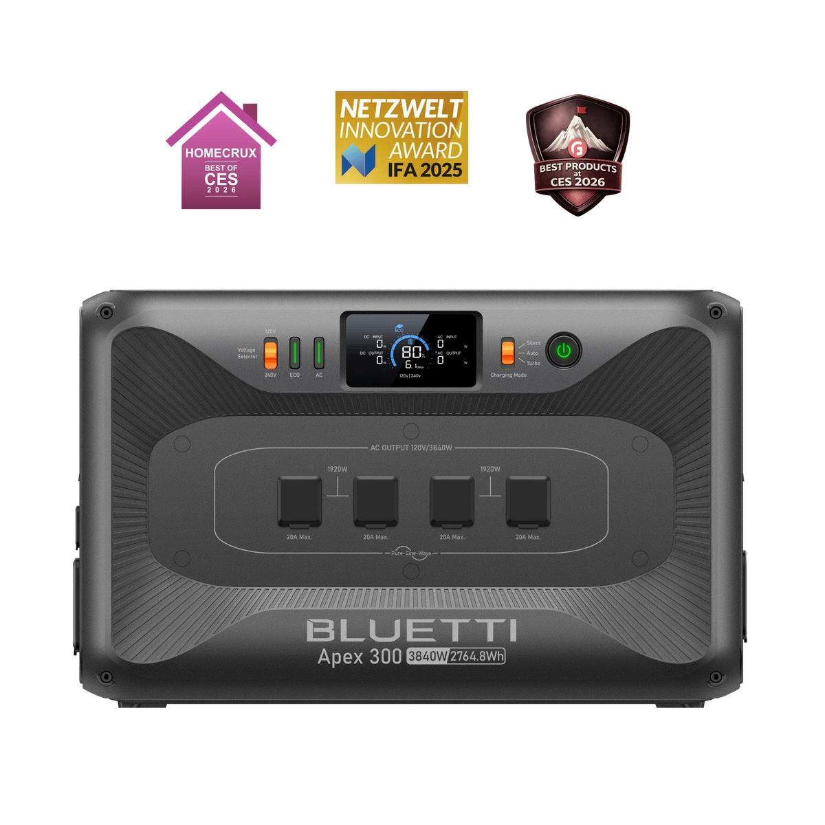 BLUETTI Apex 300 Home Battery Backup (2764.8Wh, 3840W)