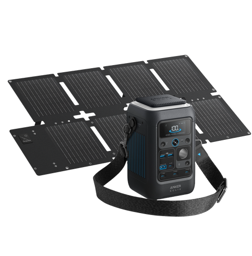 Anker SOLIX C300X DC Portable Power Station with 60W Solar Panel