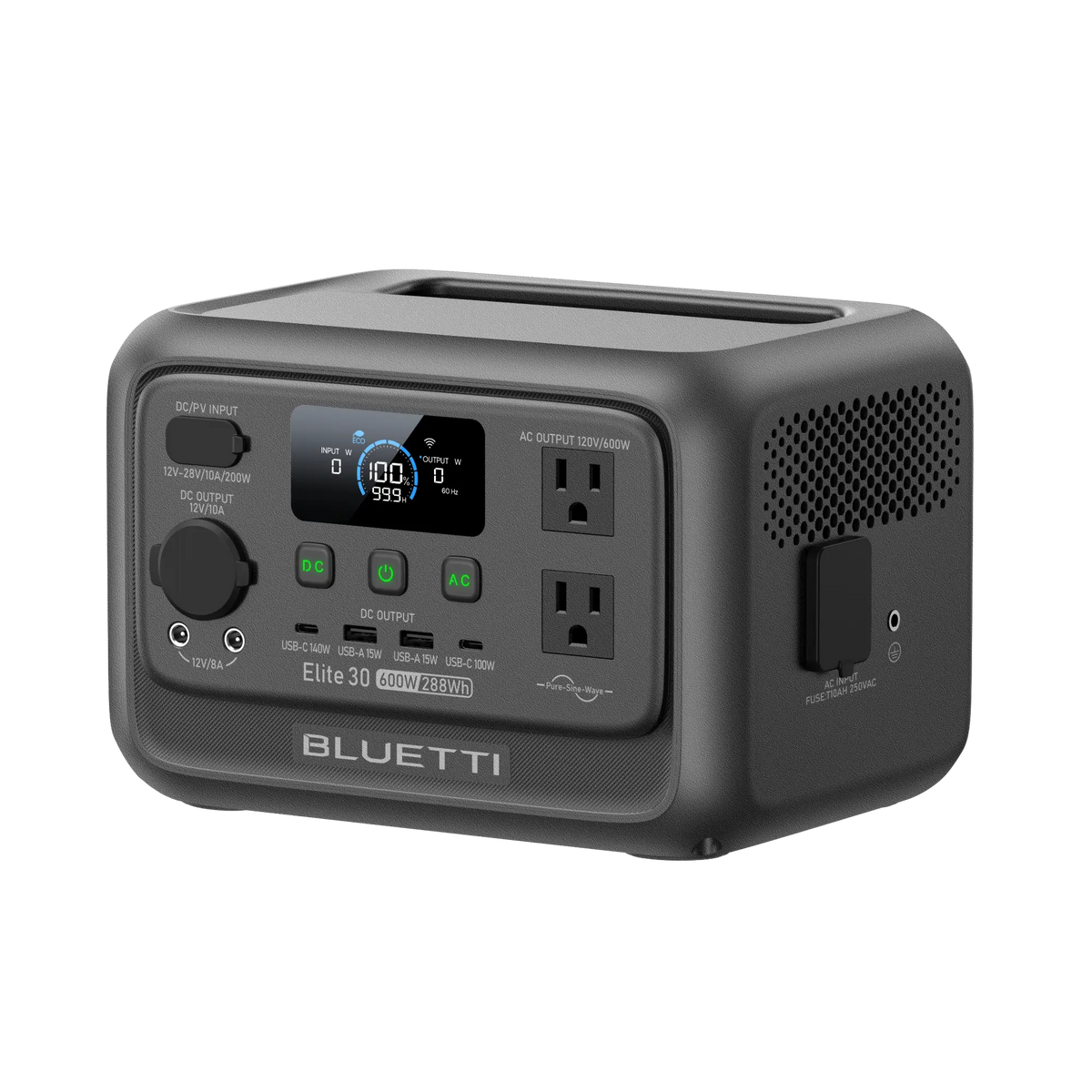 BLUETTI Elite 30 V2 Portable Power Station - 600W 288Wh