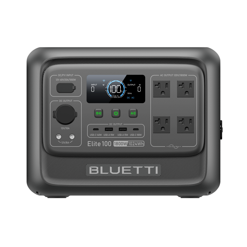 BLUETTI Elite 100 V2 Portable Power Station - 1,800W 1,024Wh