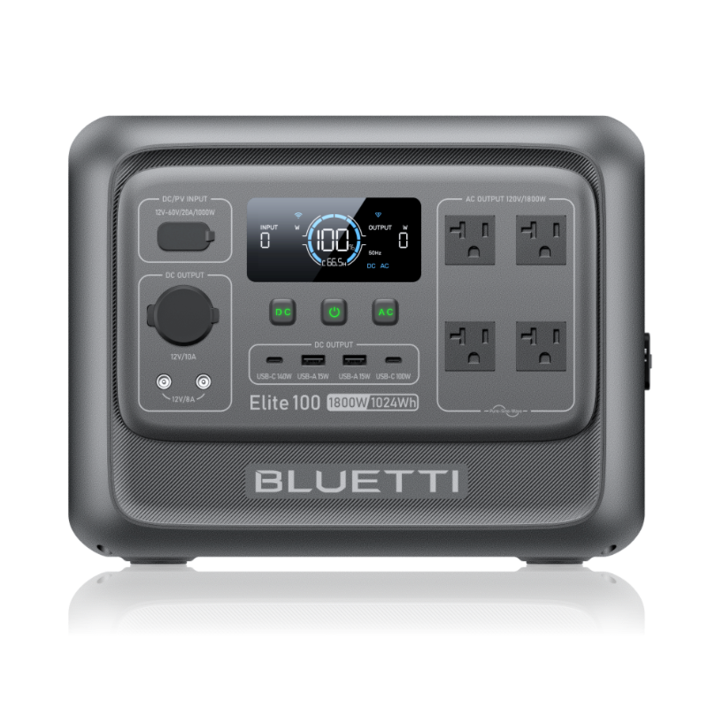 BLUETTI Elite 100 V2 Portable Power Station - 1,800W 1,024Wh