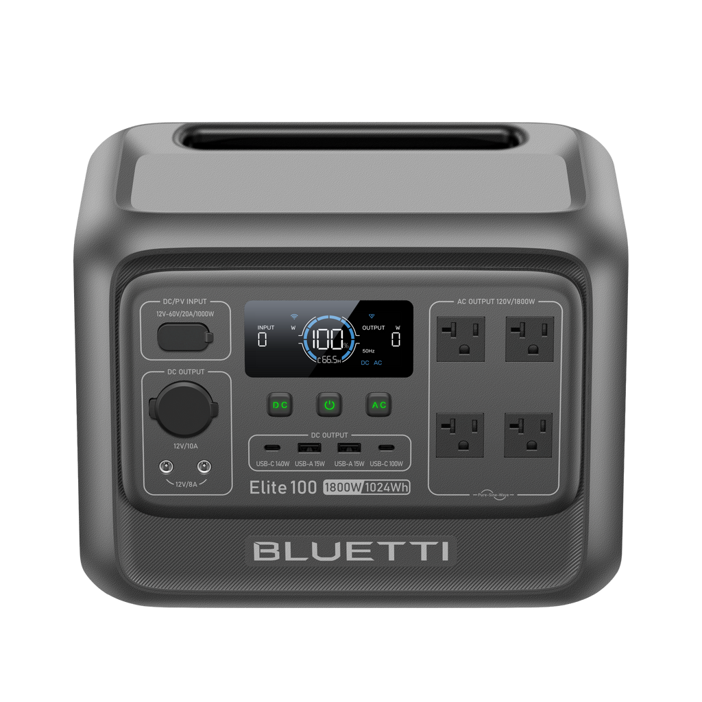 BLUETTI Elite 100 V2 + 200W Solar Panel Solar Generator