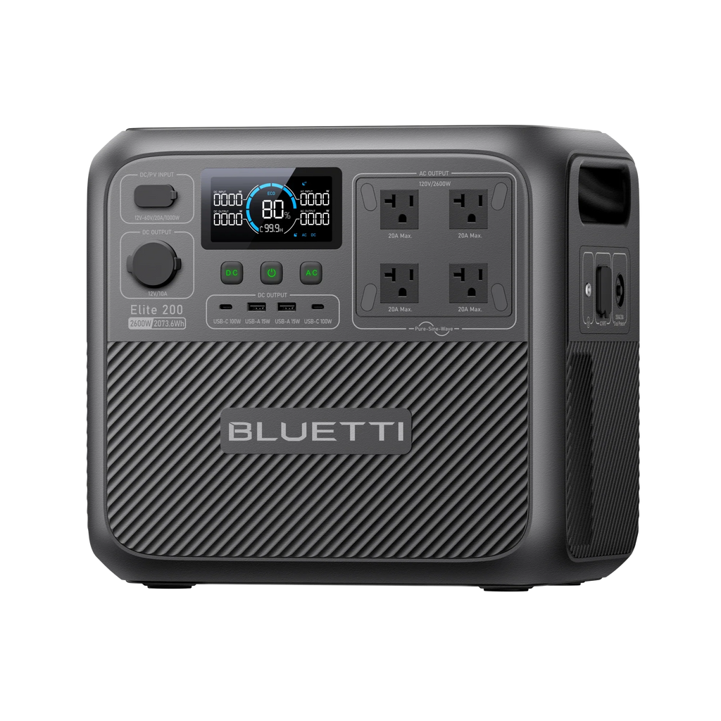 BLUETTI Elite 200 V2 Portable Power Station - 2,600W 2,073.6Wh
